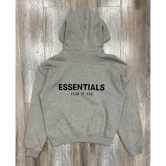 Essentials Fear of God Men's SS22 Oversized Dark Oatmeal Hoodie Sweatshirt - Picture 1 of 9